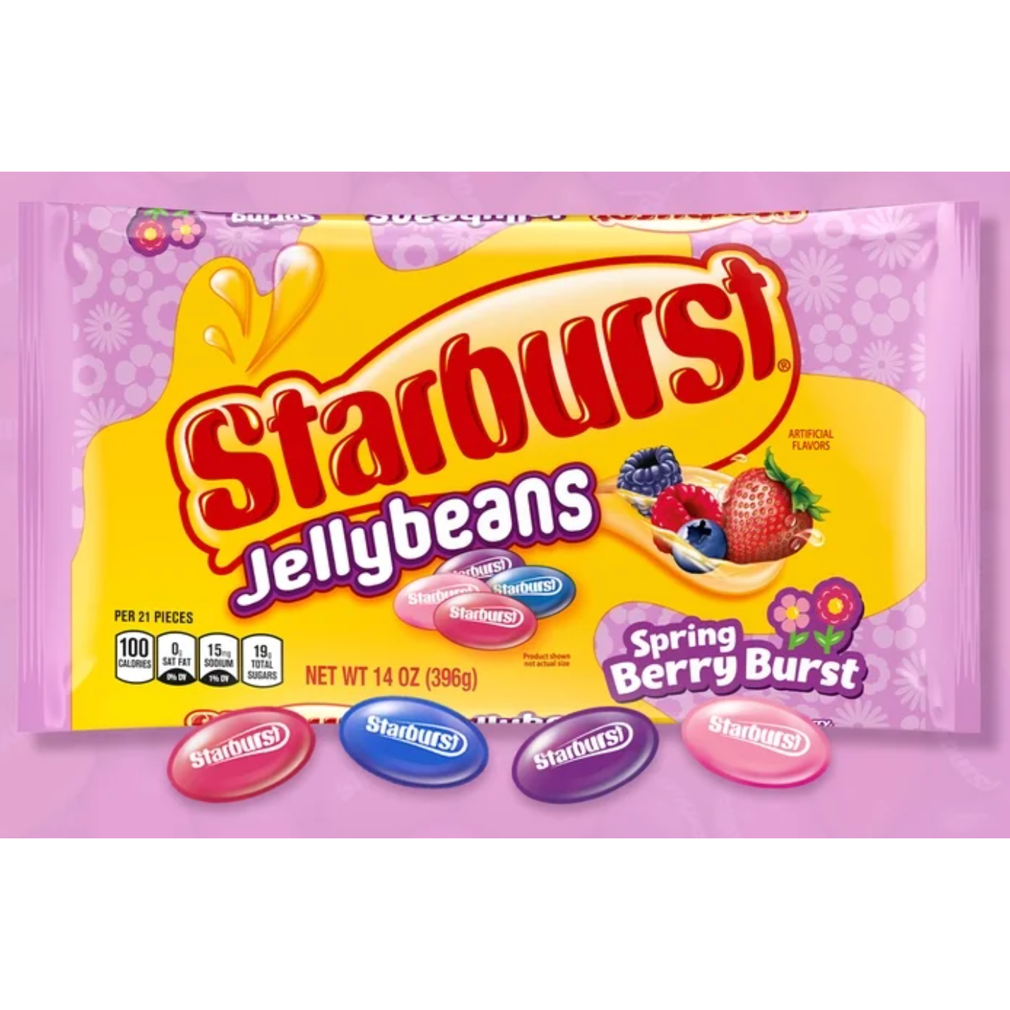 Twin Pack Spring Berry Burst Candy Jelly Beans 14 oz