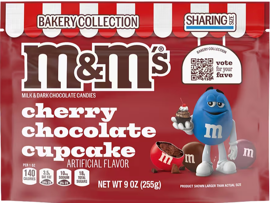 M&M’s Cherry Chocolate Cupcake Candy 8 oz