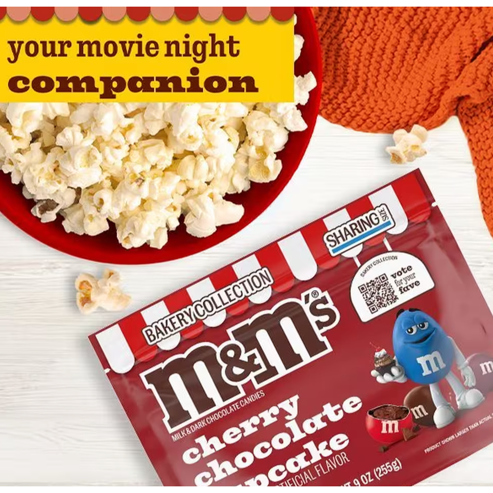 Twin Pack M&M’s Cherry Chocolate Cupcake Candy 8 oz