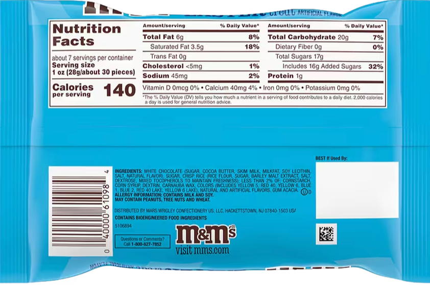 M&M’s Easter Marshmallow Candy