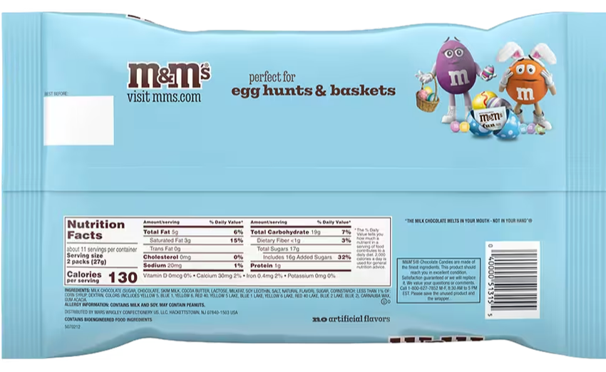 M&M’s Easter Milk Chocolate Candy