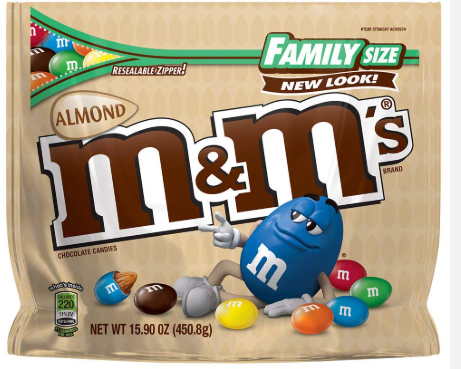 M&Ms Almond Sharing Size Bag 425 Gram