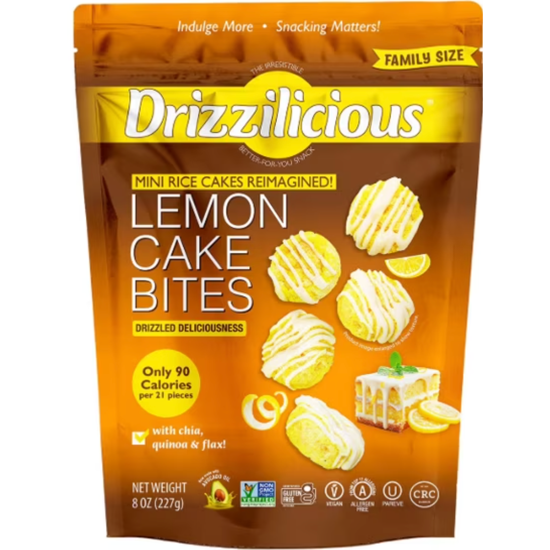 Drizzilicious Lemon Cake Rice Cakes 8 oz