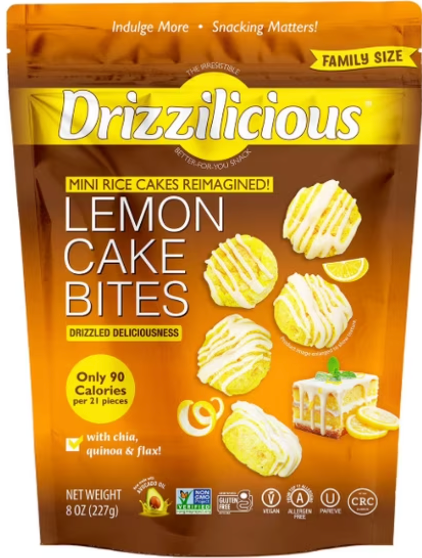 Drizzilicious Lemon Cake Rice Cakes 8 oz