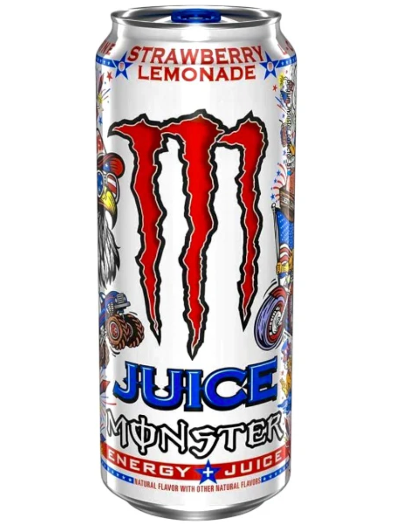 24 x Monster Juice Strawberry Lemonade 473ml