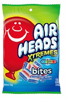 Airheads Xtreme Bites Blue Raspberry Peg Bag (170g)