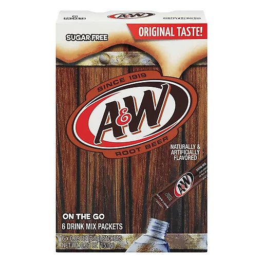 A&W Sugar Free Singles Root Beer 12.6g