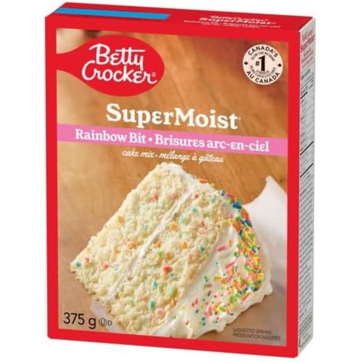 Tan Betty Crocker Super Moist Rainbow Cake Mix (Canada) 375g