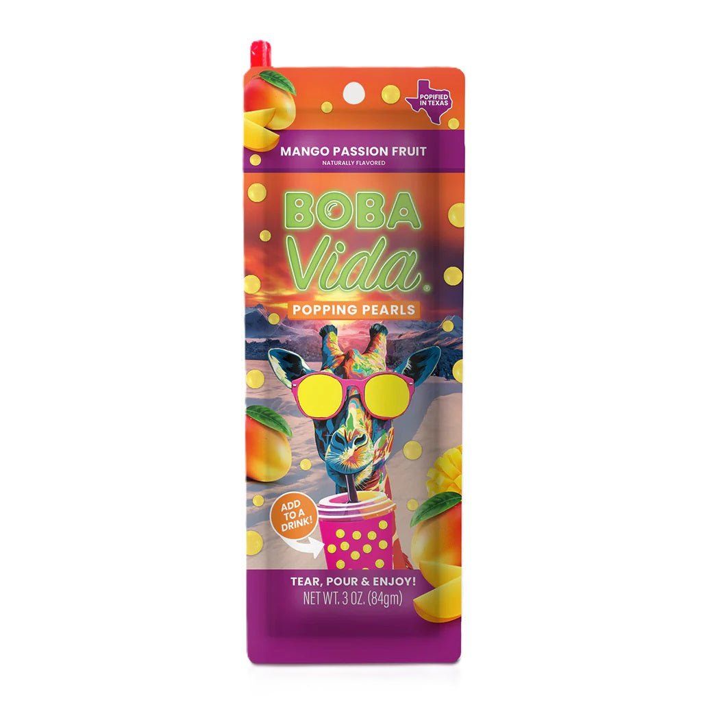 White Smoke Boba Vida Mango Passion Fruit Popping Pearls 84g