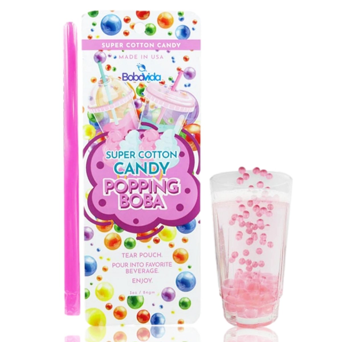 Boba Vida Super Cotton Candy Popping Boba 84g