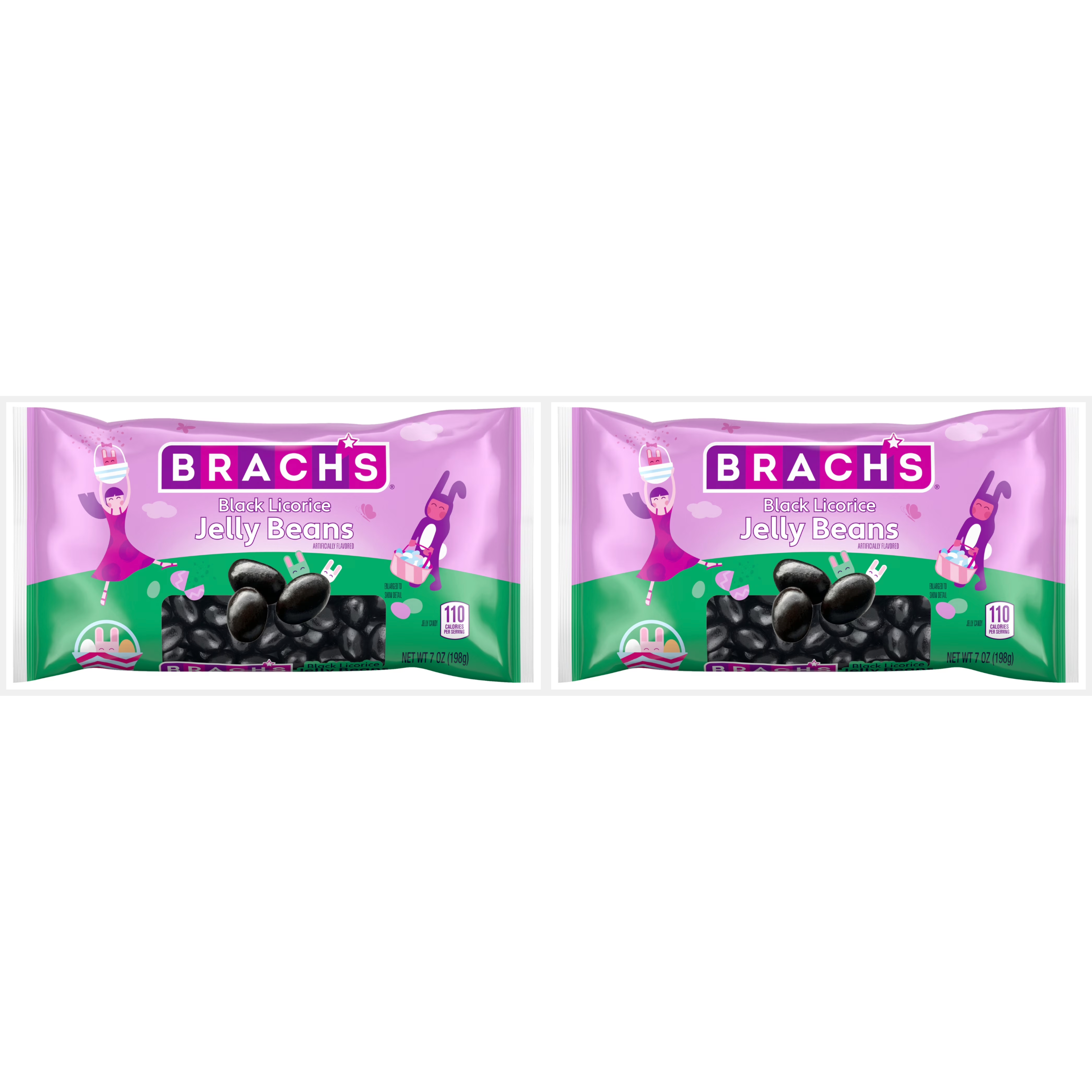 Twin Pack Brach’s Black Licorice Candy 7 oz