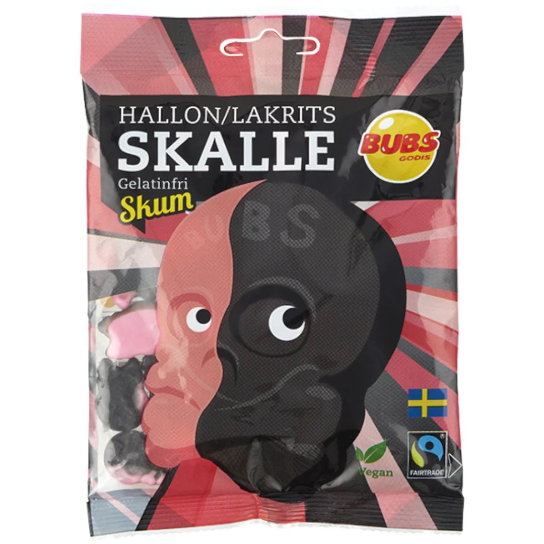 Bubs Skulls Foam Raspberry Licorice (Sweden) 90g (Copy)