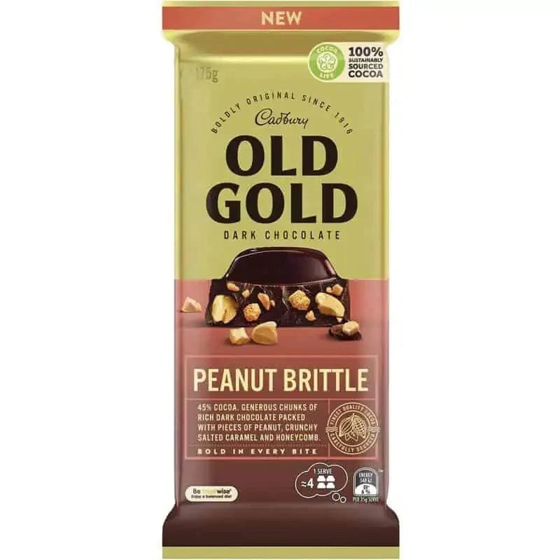 Cadbury's Old Gold Peanut Brittle 175g Best Before (15/08/24)