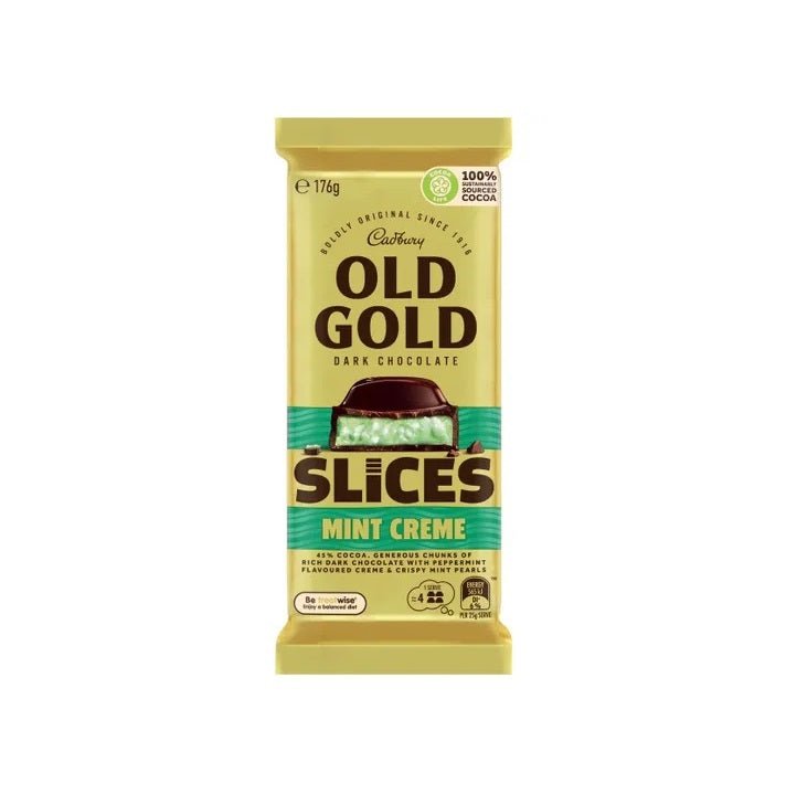 Cadbury's Old Gold Slices Mint Creme 176g