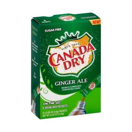 Canada Dry Singles To Go Ginger Ale 6 Pack 15.6g