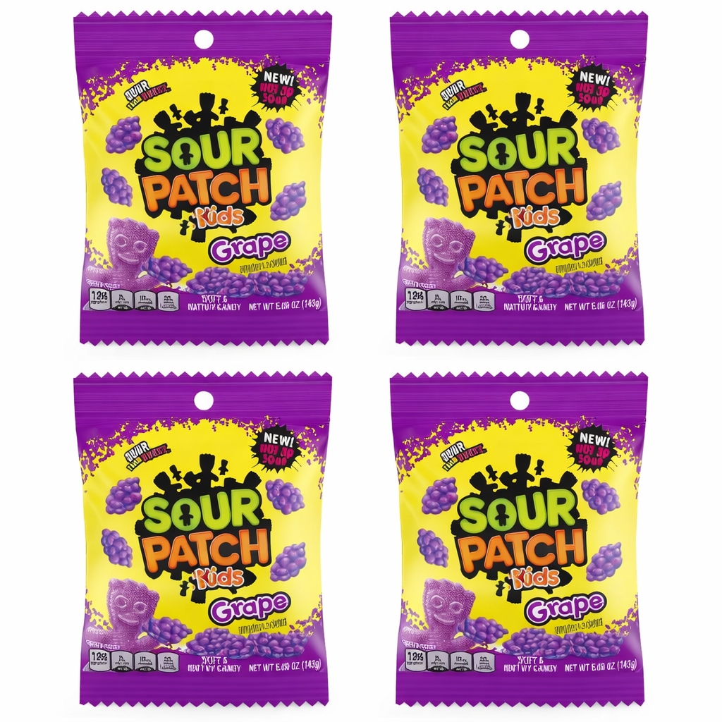 White Smoke 4 Pack Sour patch kids grape 227g