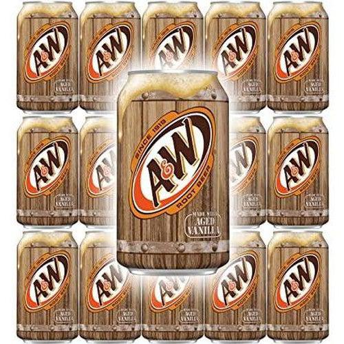 Case of A&W Root Beer Soda 12x  355ml