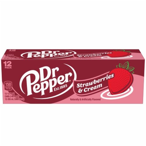 Case of Dr Pepper Strawberries and Cream