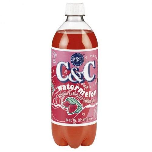 C&C Soda Watermelon 710ml Best Before April 2024