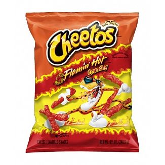 White Smoke Cheetos Crunchy Flamin Hot 226g