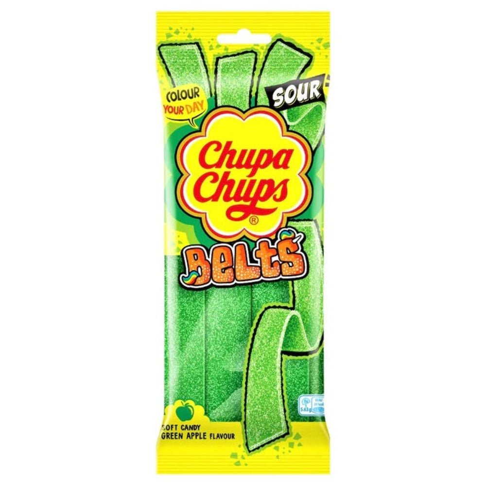 Chupa Chups Sour Apple Belts 90g