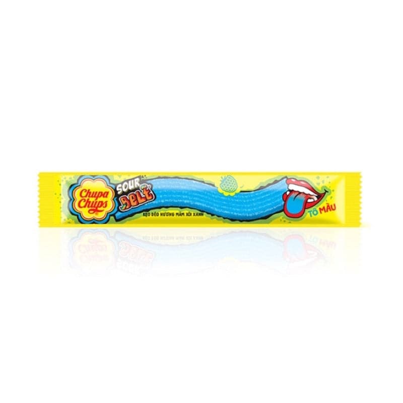 Chupa Chups Sour Belt Blue Raspberry 7g