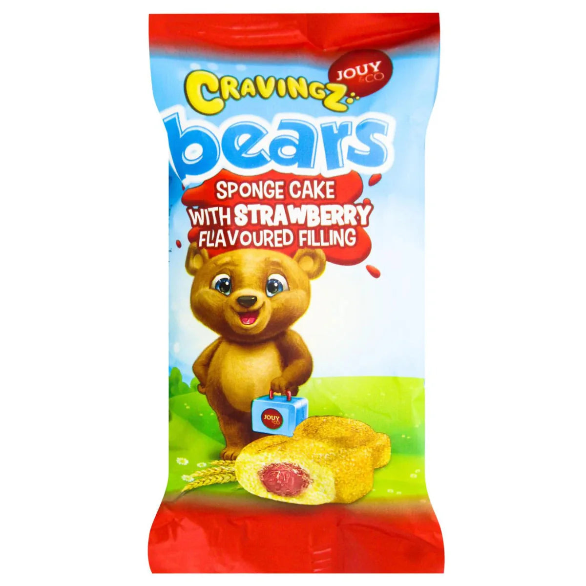 Cravingz Bears Strawberry Flavoured Filling Cake 40g