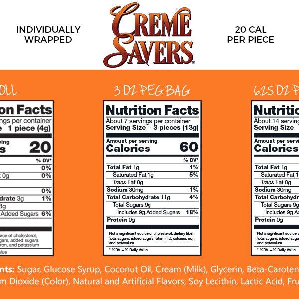 Creme Savers Orange and Creme 50g