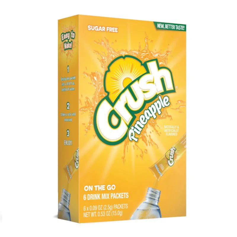 Crush Singles To Go Pineapple 6 Pack 13.2g