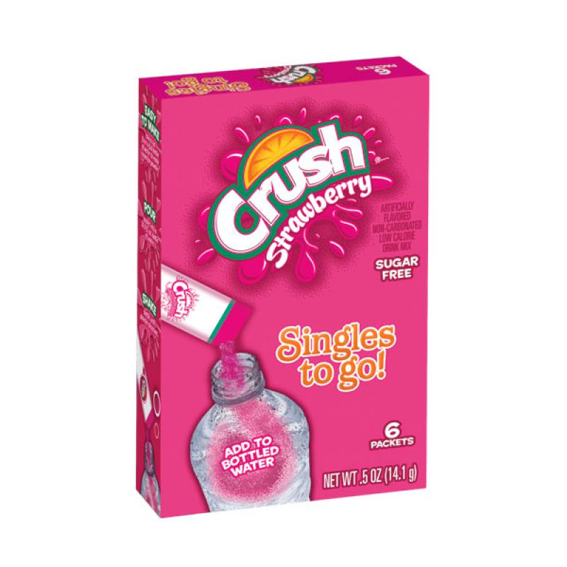 Crush Singles To Go Strawberry 6 Pack 13.2g