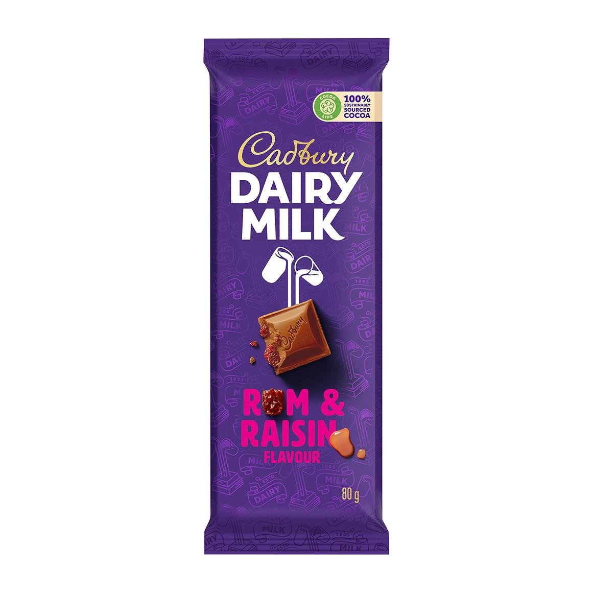 Dairy Milk Rum & Raisin (SA) 80g