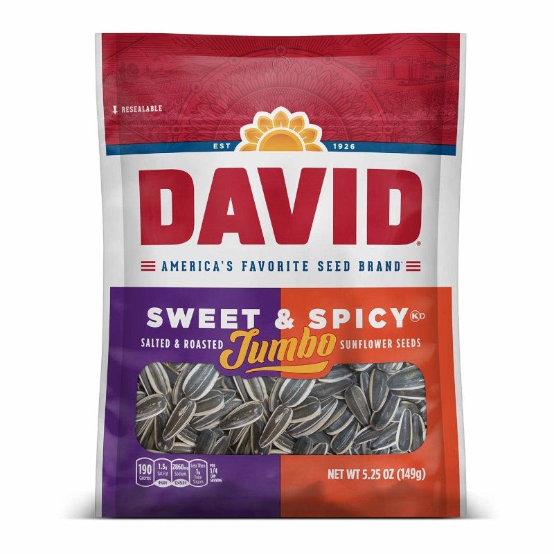 David's Sunflower Seeds Jumbo Sweet & Spicy 149g