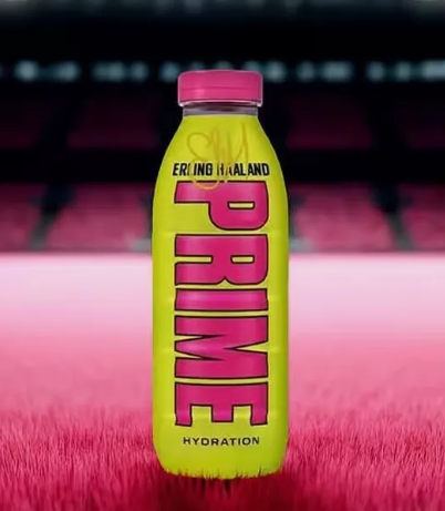 Erling Haaland Prime Drink KSI and Logan Paul