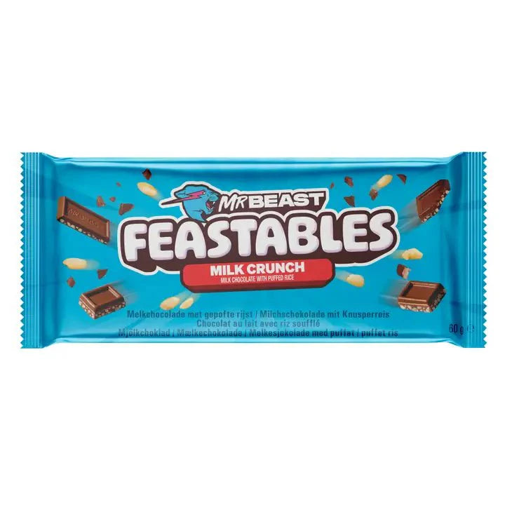 Feastables Mr Beast Milk Crunch Chocolate 60g