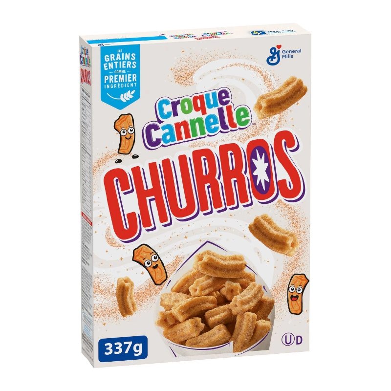 Gen Mills Cinnamon Crunch Churros Cereal (Canada) 337g