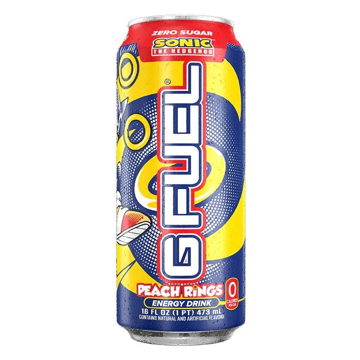 GFuel Sonic Peach Rings Energy Drink 473ml