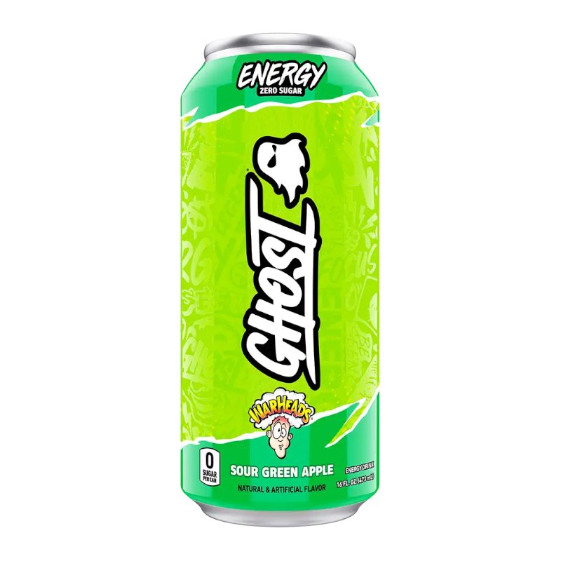 Ghost Energy Warheads Sour Green Apple 473ml