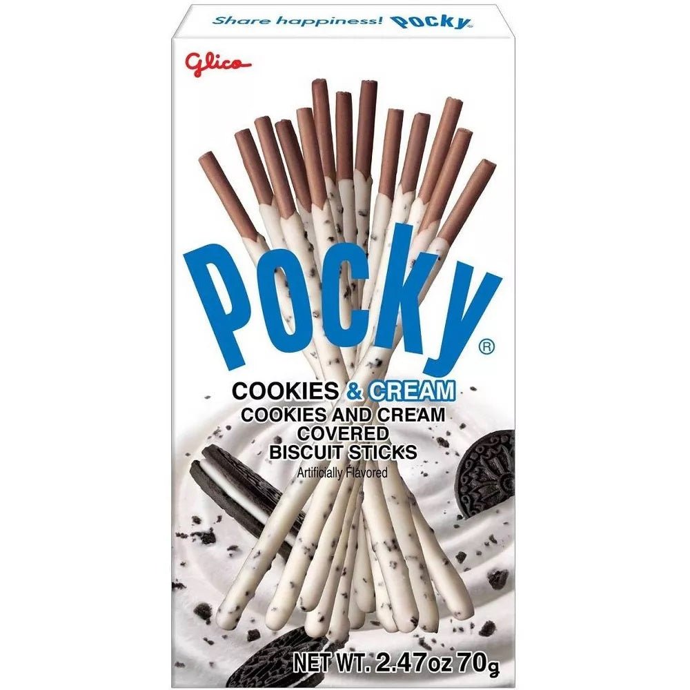 Glico Pocky Cookies & Cream Covered Biscuit Sticks 70g