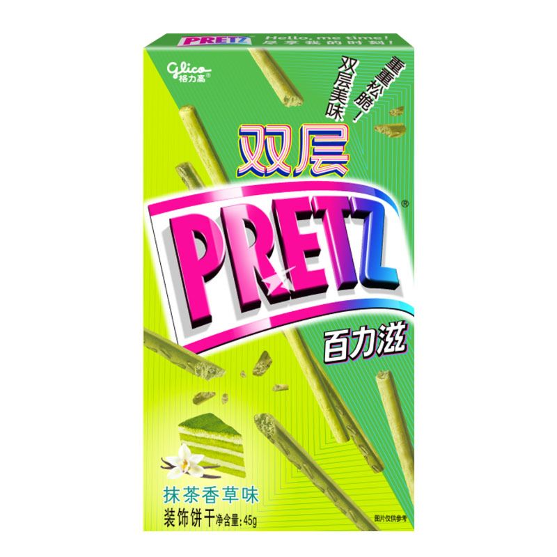 Glico Pretz Double Matcha Vanilla Flavour 50g