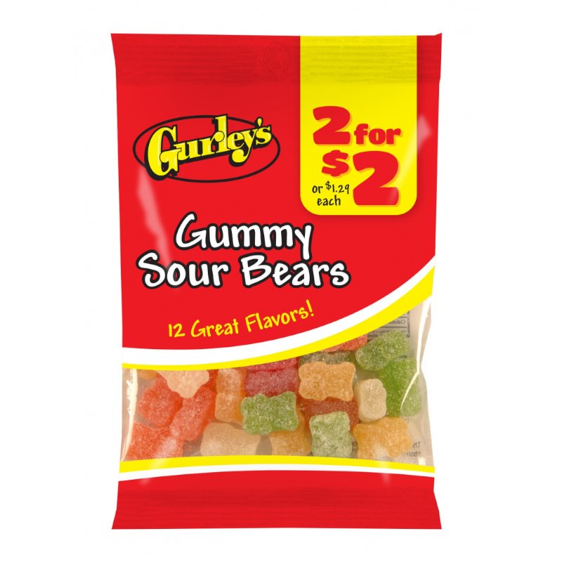 Gurley's Gummy Sour Bears 78g