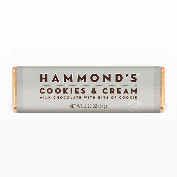 Hammond's Cookies & Cream Chocolate Bar 64g