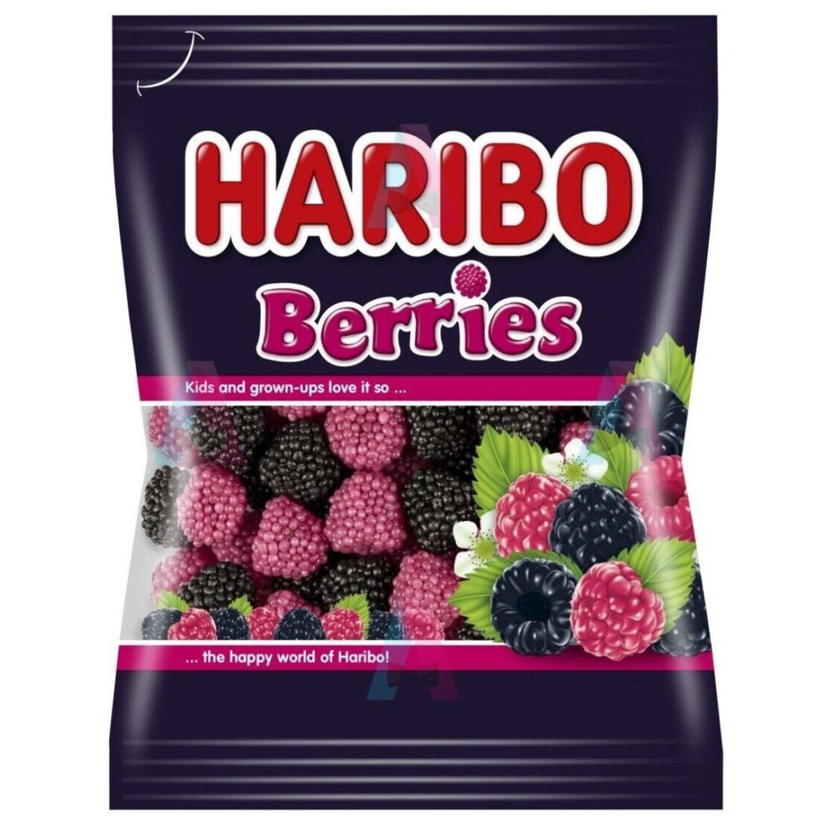 Black Haribo Berries (Halal) 80g