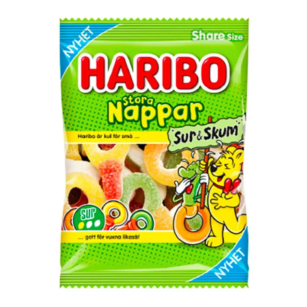 Haribo Big Pacifiers Sour Fruit and Foam (Sweden) 150g