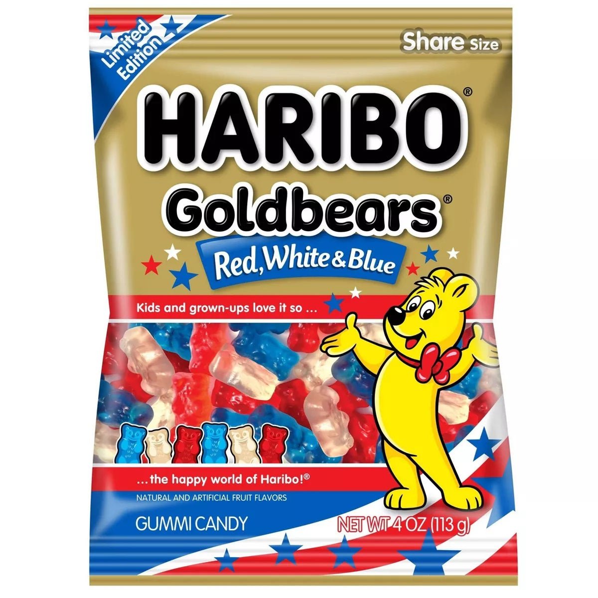 Haribo Goldbears Red White Blue 113g