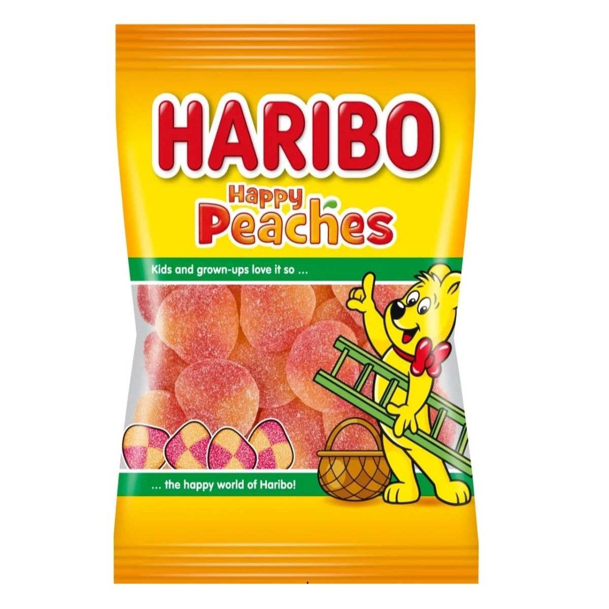 Orange Haribo Happy Peaches 75g