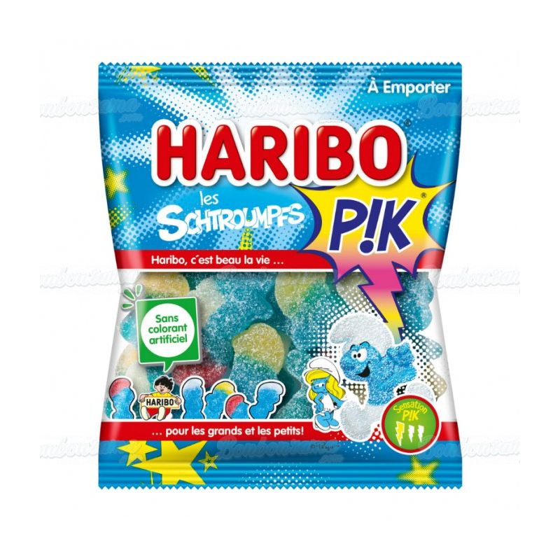 White Smoke Haribo Mini Smurfs Pik 40g (France)