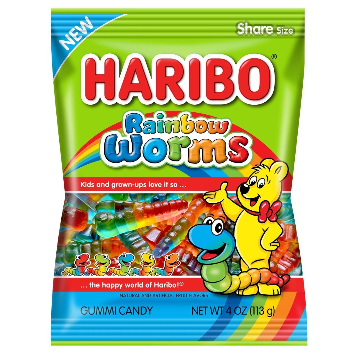 Haribo Rainbow Worms (USA) 113g