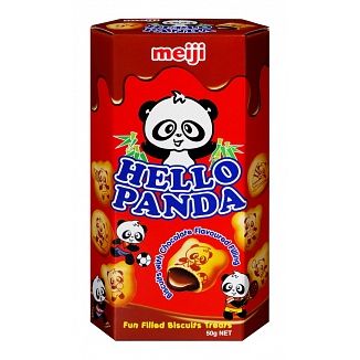 Dark Red Hello Panda Chocolate 50g (Japan)