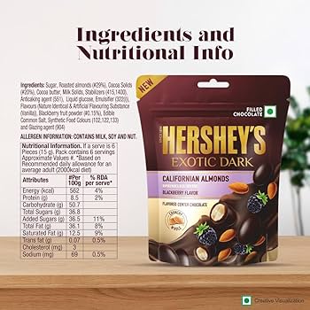 Hershey's Exotic Dark California Almonds (India) 30g