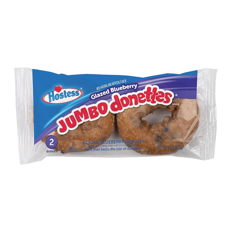 Hostess Glazed Blueberry Jumbo Donettes 2 Pack 113g